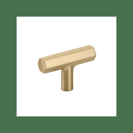 Patioplus 2 in. Mod Hex T-Knob - Satin Brass PA3841178